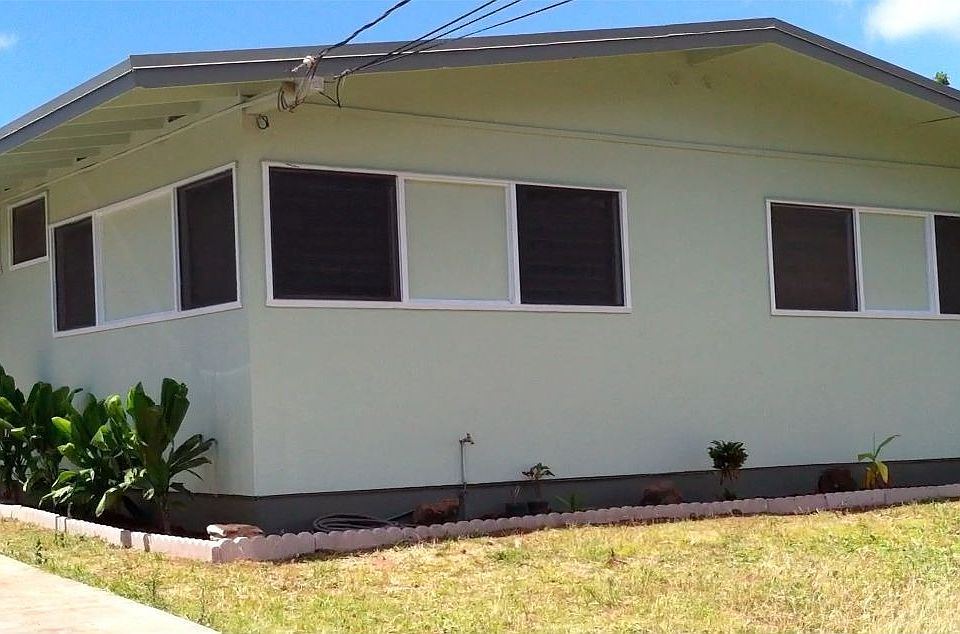 Freshly painted exterior