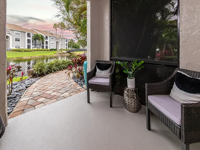 Step into your private outdoor sanctuaryyour private screened-in patio/balcony.