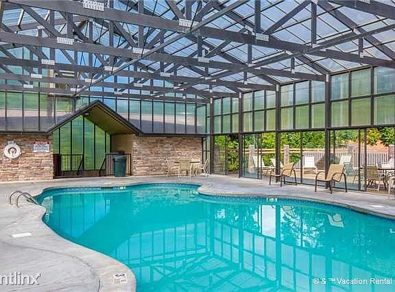 The resorts pool is just a short walk from Bear Escape