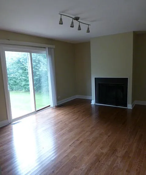 Family room with slider to patio