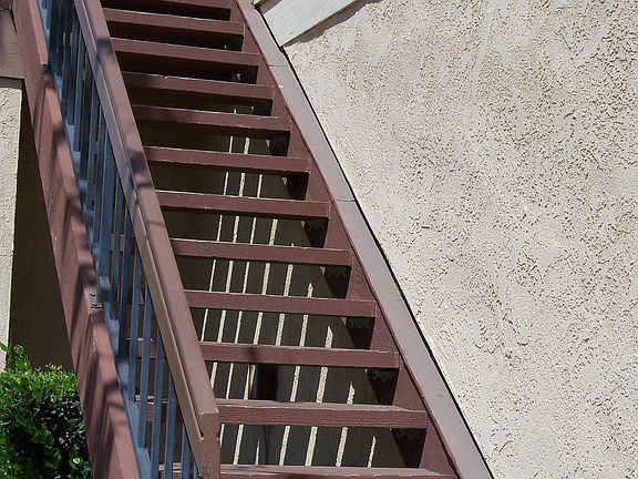 stair lead to the condo