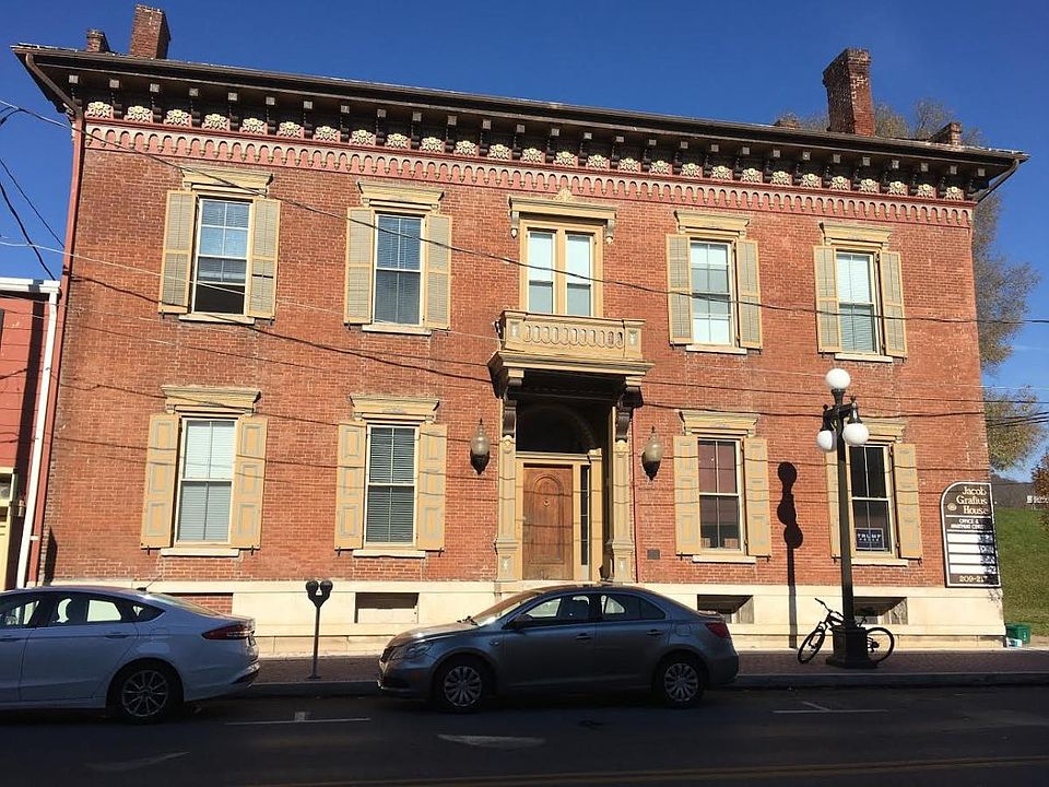 Front view of building.