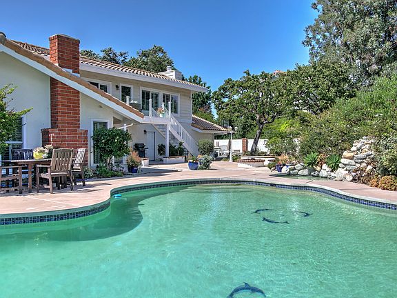 Pool, jacuzzi and back yard area
