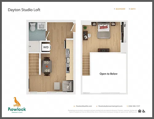 Floor plan Dayton Studio Loft
