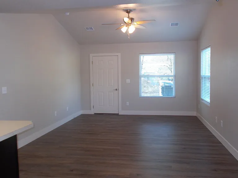 Open Living/Dining/Kitchen Area