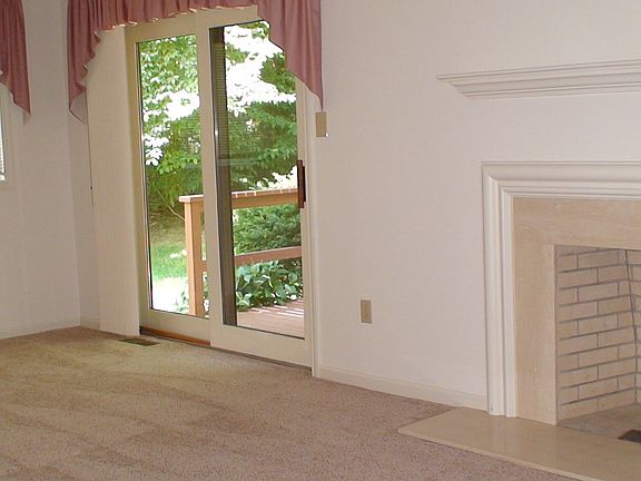 Living room with gas fireplace