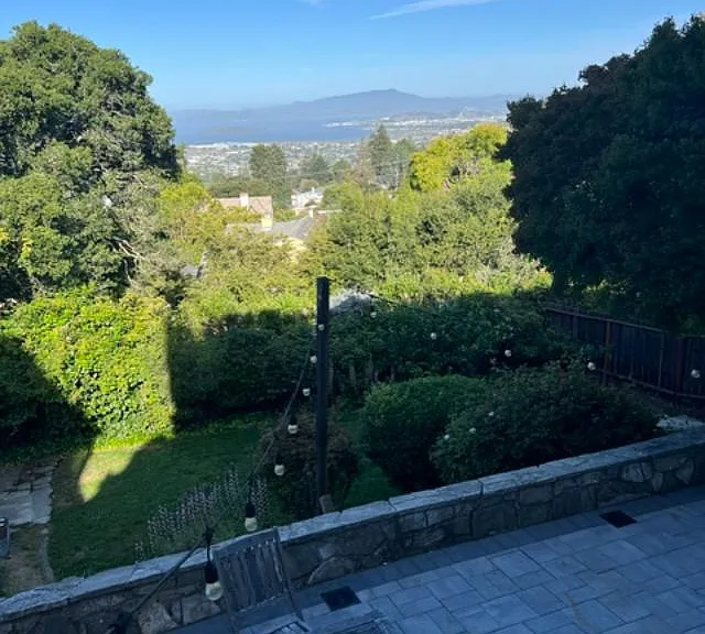 View from private patio