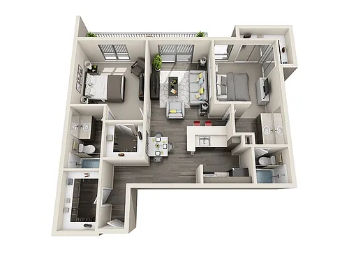 Floor plan Wedge (B2D-S)