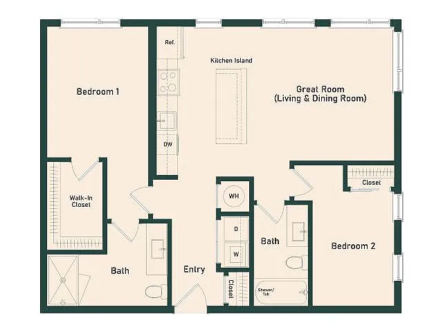 Floor plan 2B-2