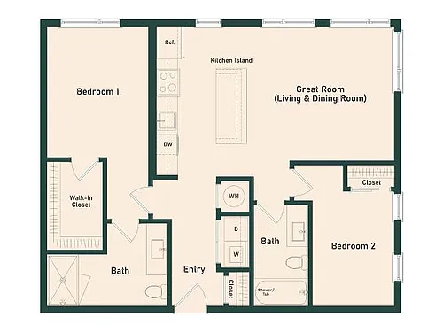 Floor plan 2B-2