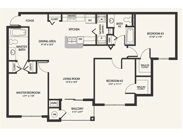 Floor plan 3bedroom/2bathroom