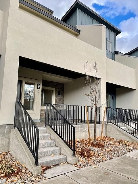 Entry and lower patio