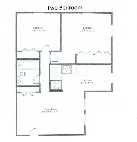Floor plan 2 Bedroom