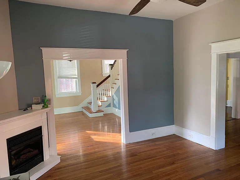 Living room looking toward foyer
