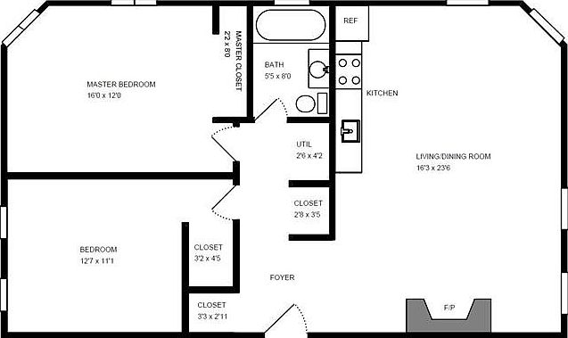 TWO BEDROOM A