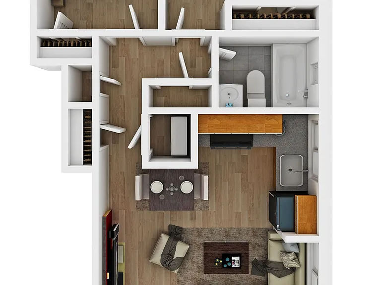2 Bedroom 2 Bedroom