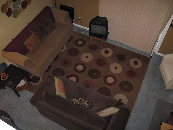 Living room view from loft