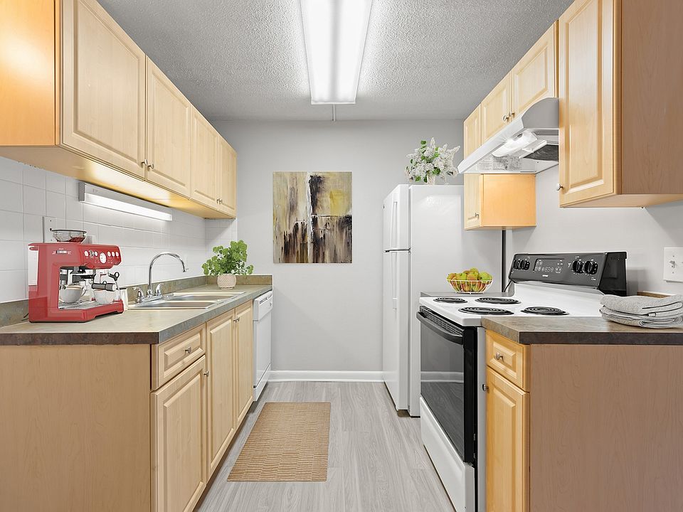 Galley Kitchen with Under Cabinet Lighting