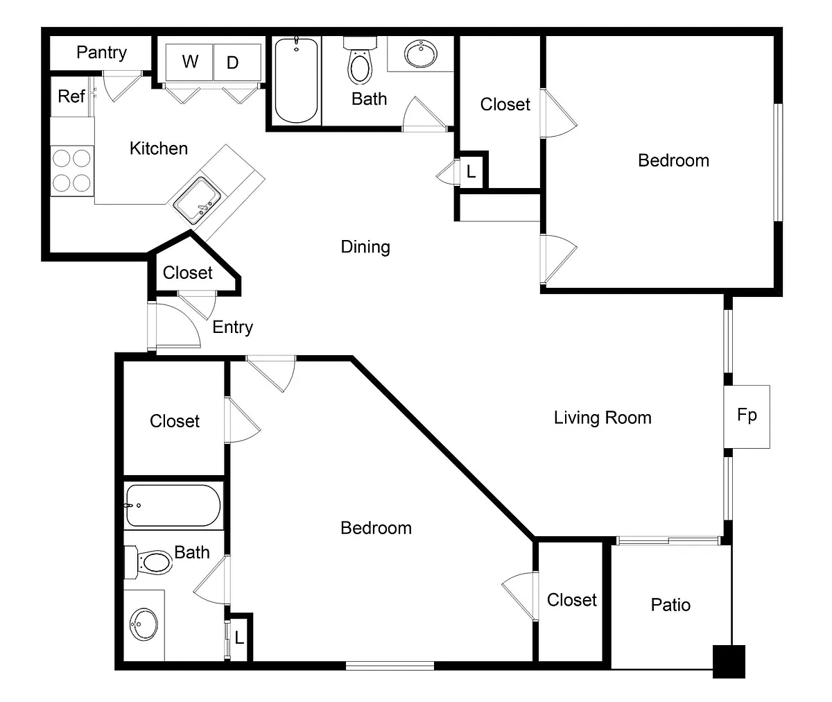 Floor plan B3