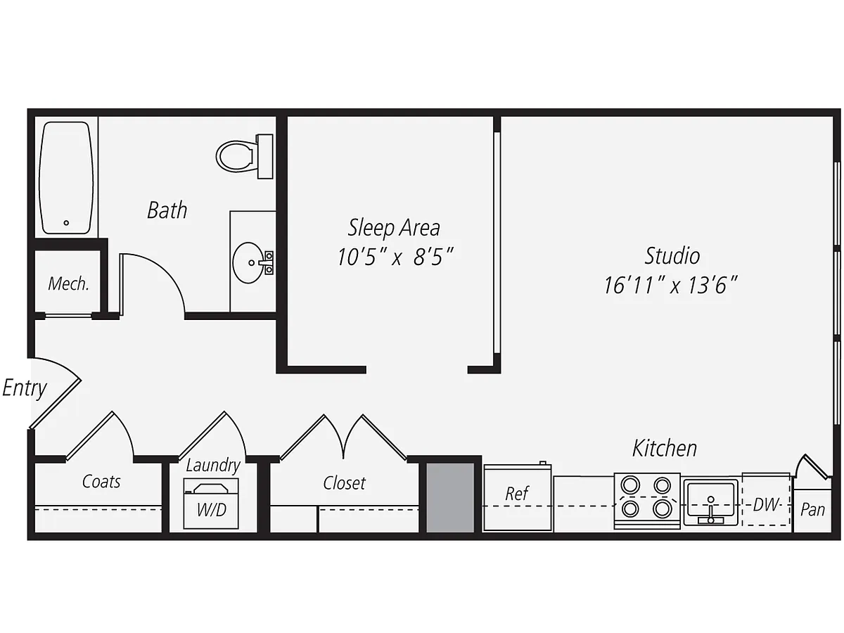 Floor plan S1-606
