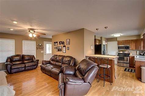 Kitchen area opens up to Living Room