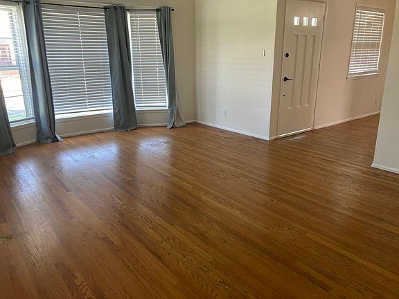 Living room with view of entry