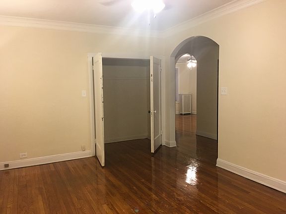 Living room with closet