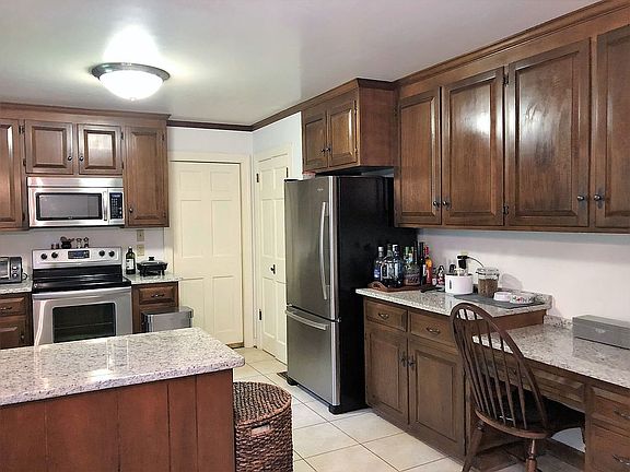 Kitchen with desk