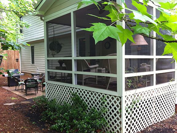 Peaceful screen porch