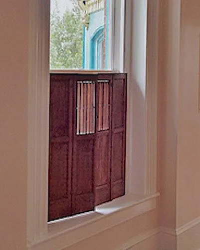 Dining room window shutters