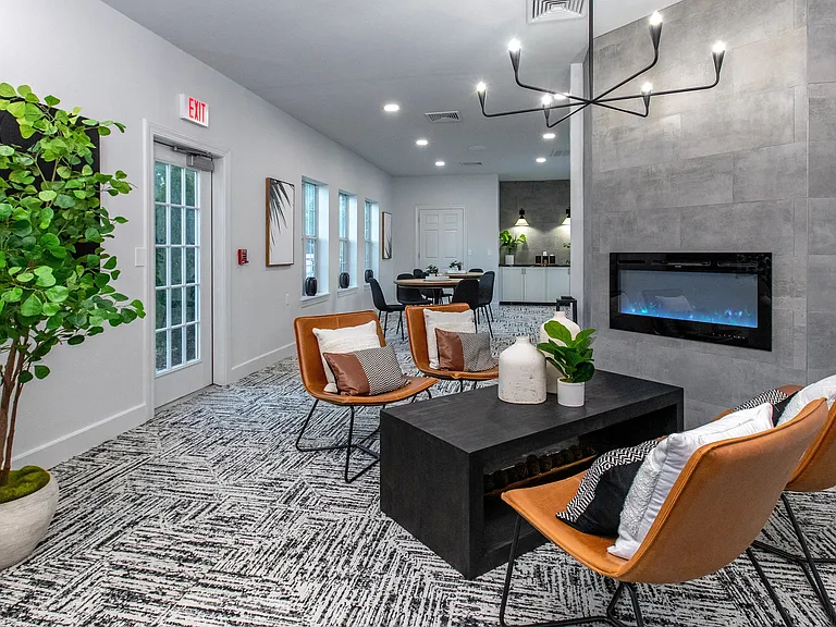 Wrap yourself in the warmth of our newly renovated clubhouse, featuring modern upgrades and inviting seating for enjoying visits with our resourceful staff.