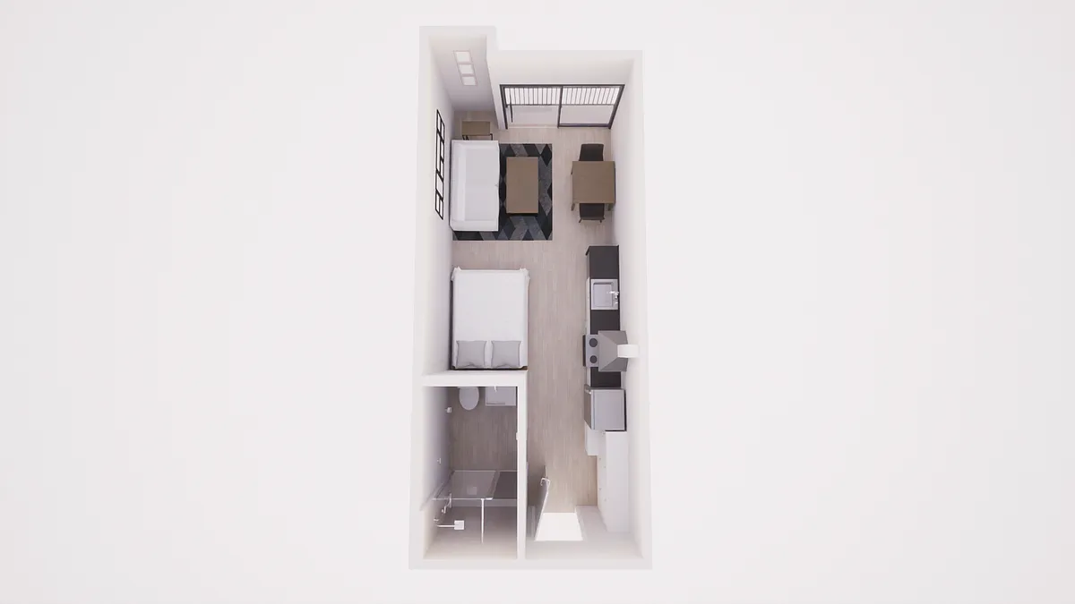 Floor plan Studio Unit 1st floor