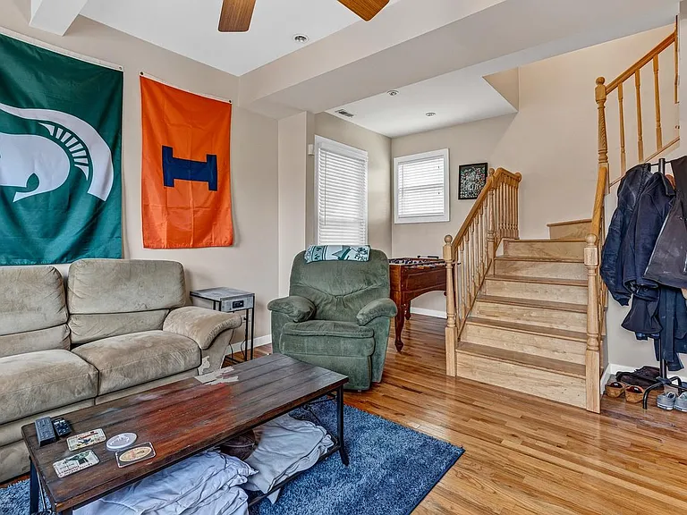 Living room and stairs