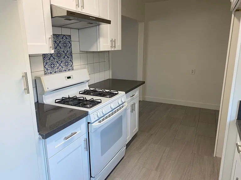 Brand-new kitchen with stove