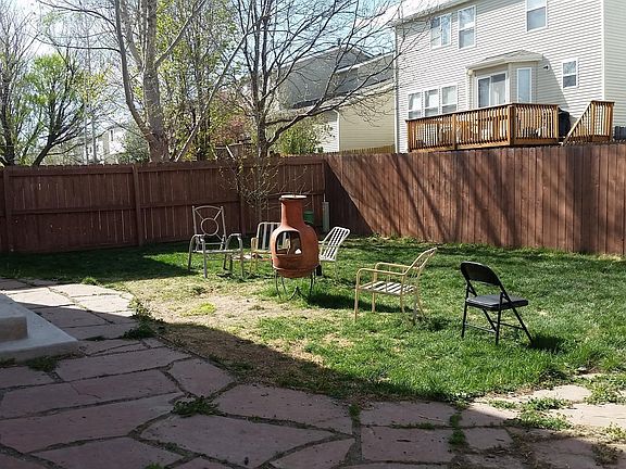 Backyard with Stone Patio
