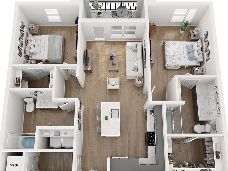 B1-HC floor plan Reverie Belmont