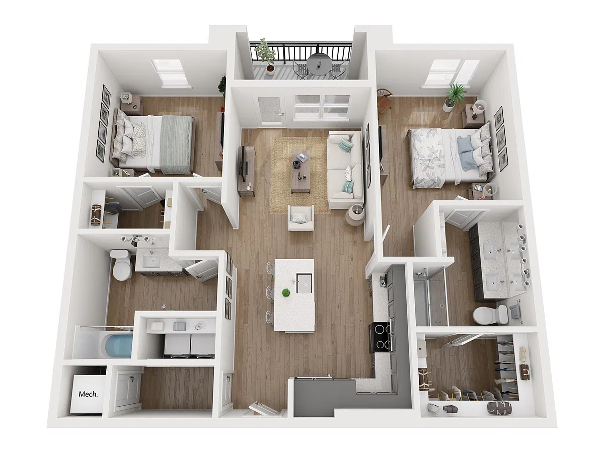 Floor plan B1-HC