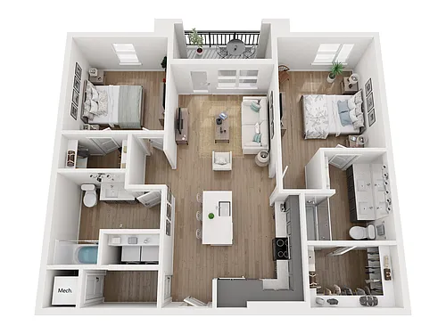 Floor plan B1-HC