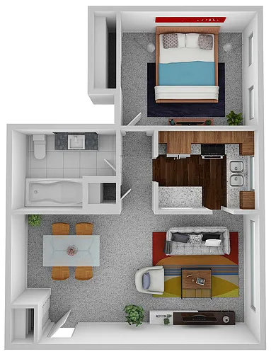 Floor plan 1 Bedroom