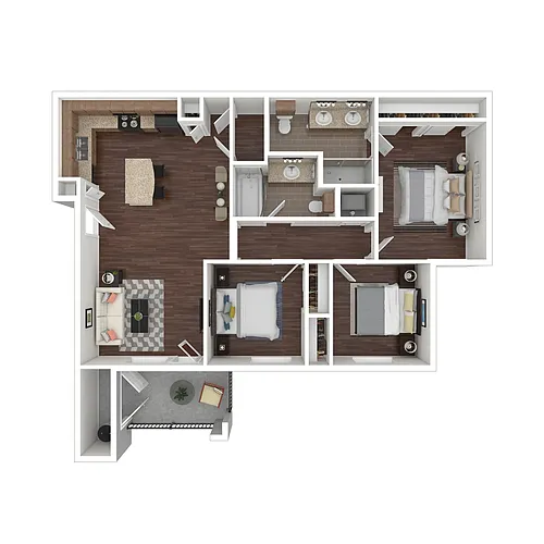 Floor plan 3 Bedrooms