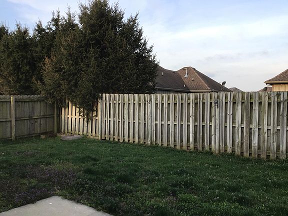 Privacy fenced backyard