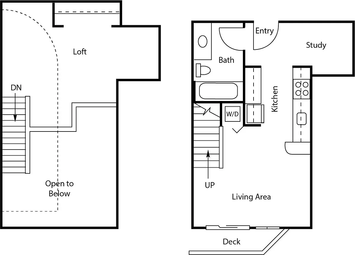 Floor plan Loft 1 Den