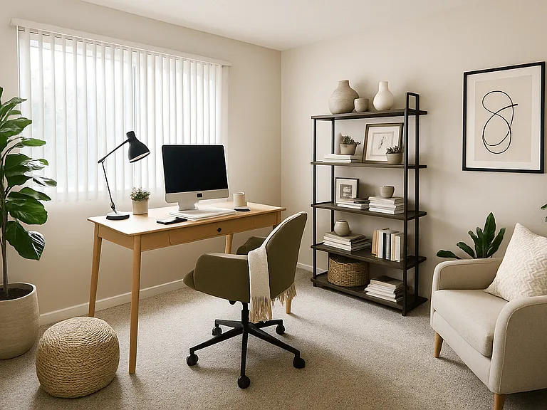 Images have been virtually staged to help illustrate the potential use and layout of the space. Furniture and decor are for visualization purposes only.
