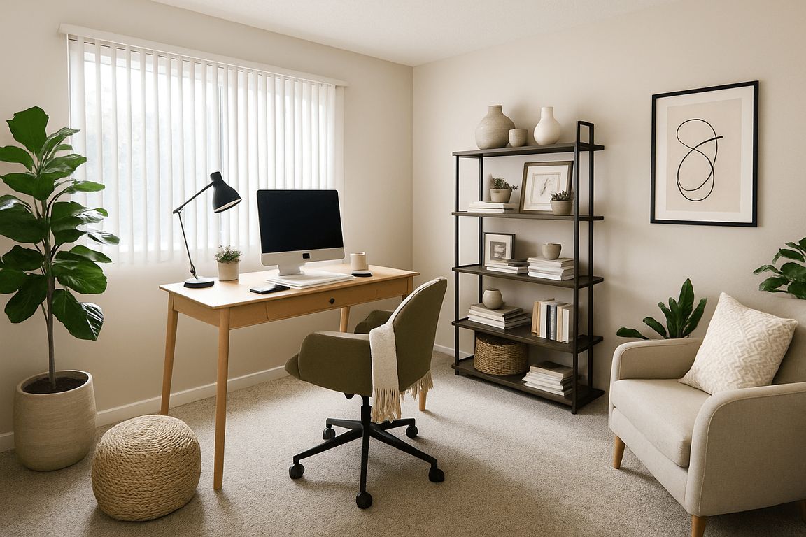 Images have been virtually staged to help illustrate the potential use and layout of the space. Furniture and decor are for visualization purposes only.