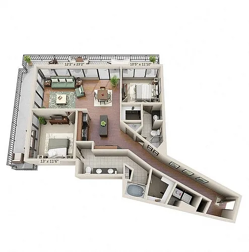 Floor plan B2 T