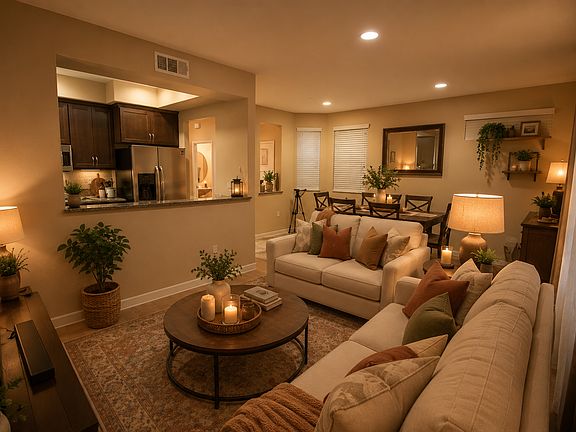 Living Room AI Furnished - Virtually Staged