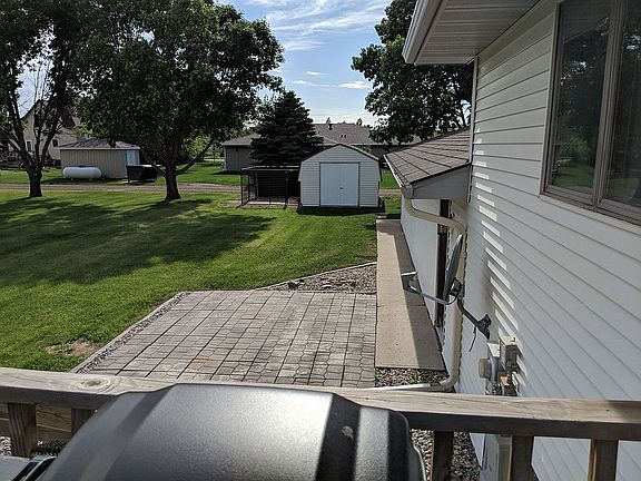 Looking off Deck toward shed