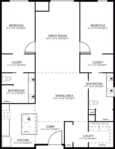 Floor plan C1 - Currently Unavailable