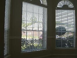 Custom blinds throughout