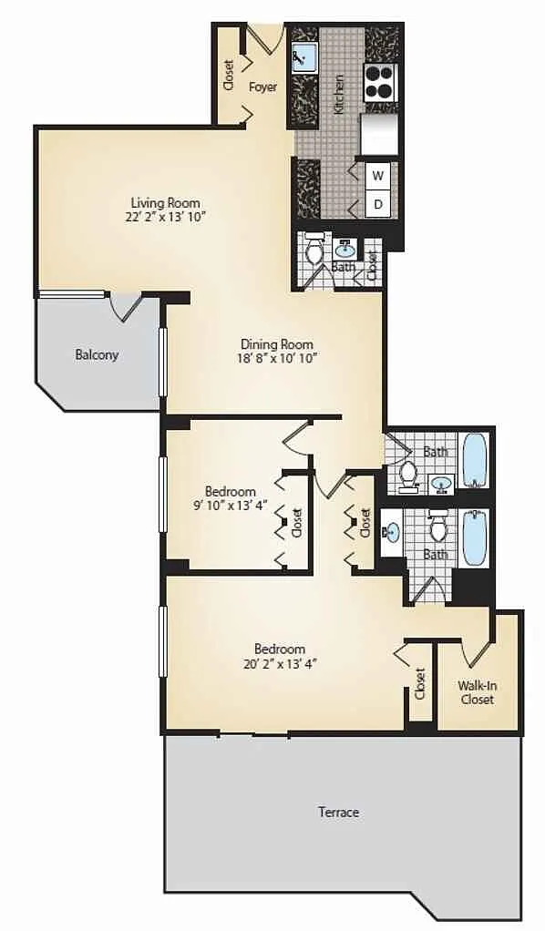 Floor plan Parker